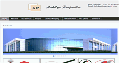 Desktop Screenshot of aahilyaproperty.com